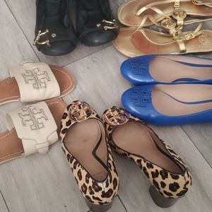 5 pairs of Tory Burch Shoes.